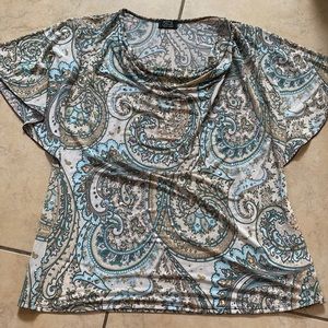 ✨Beautiful Shannon Ford New York Patterned Blouse Size: Large
